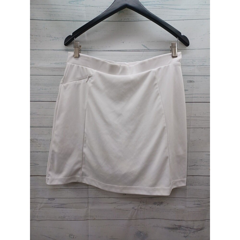 Tehama Skort Blue Skirt With Shorts M White Zip Pocket